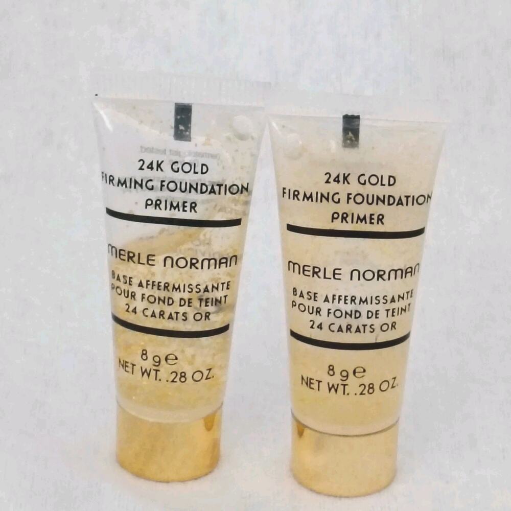 2 Merle Norman 24K Gold Firming Foundation Primer 0.28 Oz Mini Travel Size